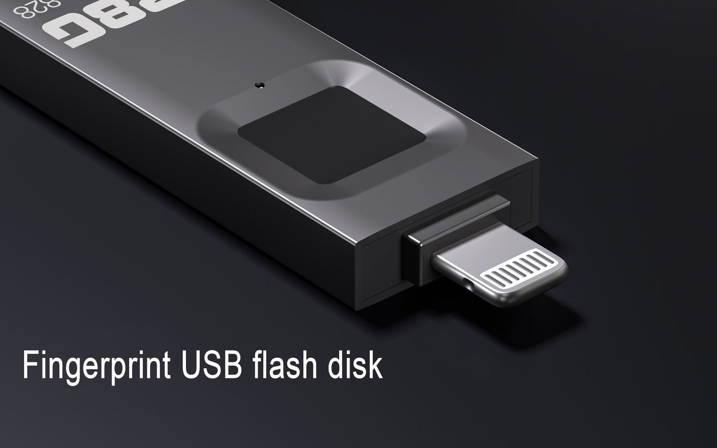 Fingerprint Encrypted USB Flash Drive 64/128/256/512G High-speed Transfer Metal Flash Fingerprint U-disk for iPhone / iPad / PC