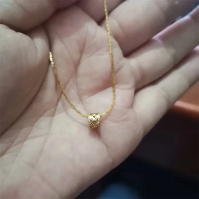 Hot Sale Sexy Gold Color Necklace For Women Pendant Luxury New Clavicle Chain Fashion Jewelly Men Wedding Party Gift Accessories