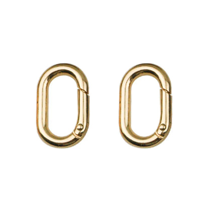 Oval Spring O Ring Leather Bag Handbag Strap Buckle Connect Keyring Pendant Dog Collar Snap Clasp Carabiner DIY Bag Accessories