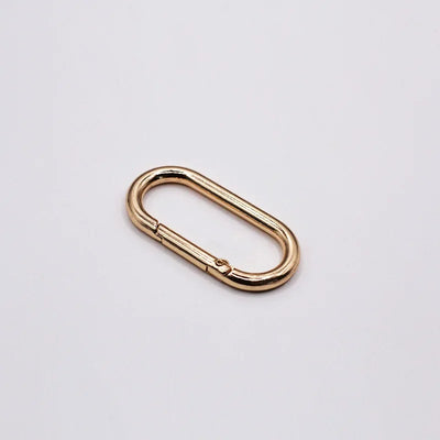 Oval Spring O Ring Leather Bag Handbag Strap Buckle Connect Keyring Pendant Dog Collar Snap Clasp Carabiner DIY Bag Accessories