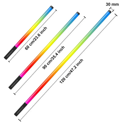 6Pcs TL-130Plus Rechargeable Battery Rgb Led Neon Tube Lights With Stand Bracket For DJ Dance Stage Party Events Both Lighting
