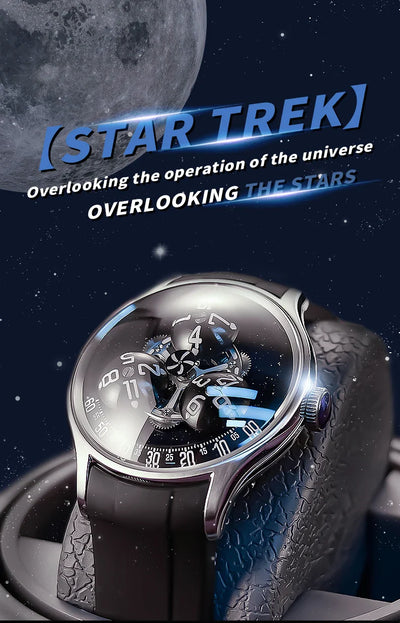 OBLVLO New Design Trisome Star Planet Automatic Watch For Men Luxury Super Luminous 316L Steel Case Mechanical Watch BLM-TRISOME