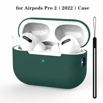 2023 For AirPods Pro Official Original Silicone Case Wireless Bluetooth Earphone Protective Case On For AirPods Pro 2 Soft Cover