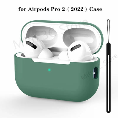 2023 For AirPods Pro Official Original Silicone Case Wireless Bluetooth Earphone Protective Case On For AirPods Pro 2 Soft Cover