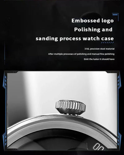 OBLVLO New Design Trisome Star Planet Automatic Watch For Men Luxury Super Luminous 316L Steel Case Mechanical Watch BLM-TRISOME