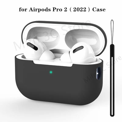 2023 For AirPods Pro Official Original Silicone Case Wireless Bluetooth Earphone Protective Case On For AirPods Pro 2 Soft Cover