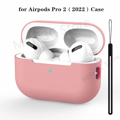 2023 For AirPods Pro Official Original Silicone Case Wireless Bluetooth Earphone Protective Case On For AirPods Pro 2 Soft Cover