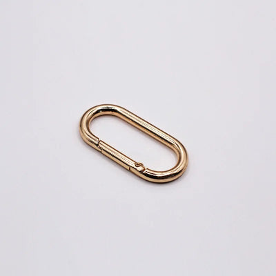 Oval Spring O Ring Leather Bag Handbag Strap Buckle Connect Keyring Pendant Dog Collar Snap Clasp Carabiner DIY Bag Accessories