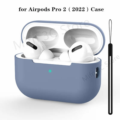 2023 For AirPods Pro Official Original Silicone Case Wireless Bluetooth Earphone Protective Case On For AirPods Pro 2 Soft Cover