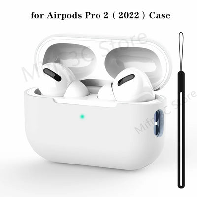 2023 For AirPods Pro Official Original Silicone Case Wireless Bluetooth Earphone Protective Case On For AirPods Pro 2 Soft Cover