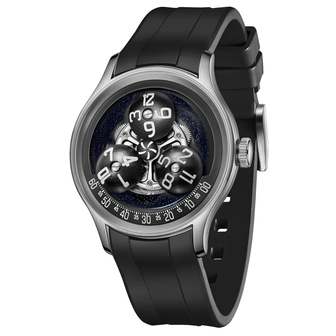 OBLVLO New Design Trisome Star Planet Automatic Watch For Men Luxury Super Luminous 316L Steel Case Mechanical Watch BLM-TRISOME