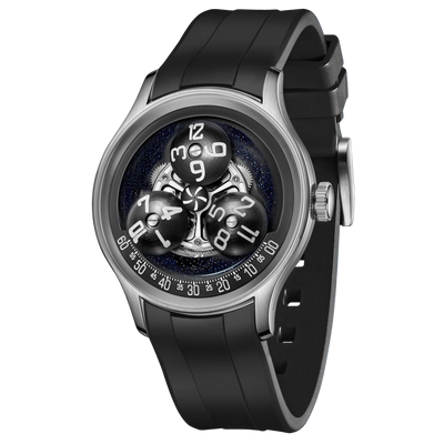 OBLVLO New Design Trisome Star Planet Automatic Watch For Men Luxury Super Luminous 316L Steel Case Mechanical Watch BLM-TRISOME