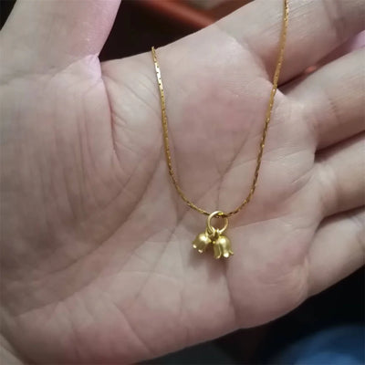 Hot Sale Sexy Gold Color Necklace For Women Pendant Luxury New Clavicle Chain Fashion Jewelly Men Wedding Party Gift Accessories