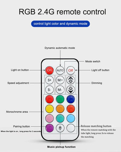 6Pcs TL-130Plus Rechargeable Battery Rgb Led Neon Tube Lights With Stand Bracket For DJ Dance Stage Party Events Both Lighting