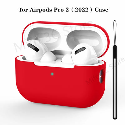 2023 For AirPods Pro Official Original Silicone Case Wireless Bluetooth Earphone Protective Case On For AirPods Pro 2 Soft Cover